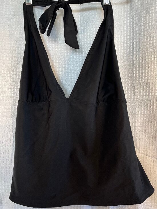 Catalina Other - Catalina Black Halter Neck Tankini Swimsuit Top XL (16-18)